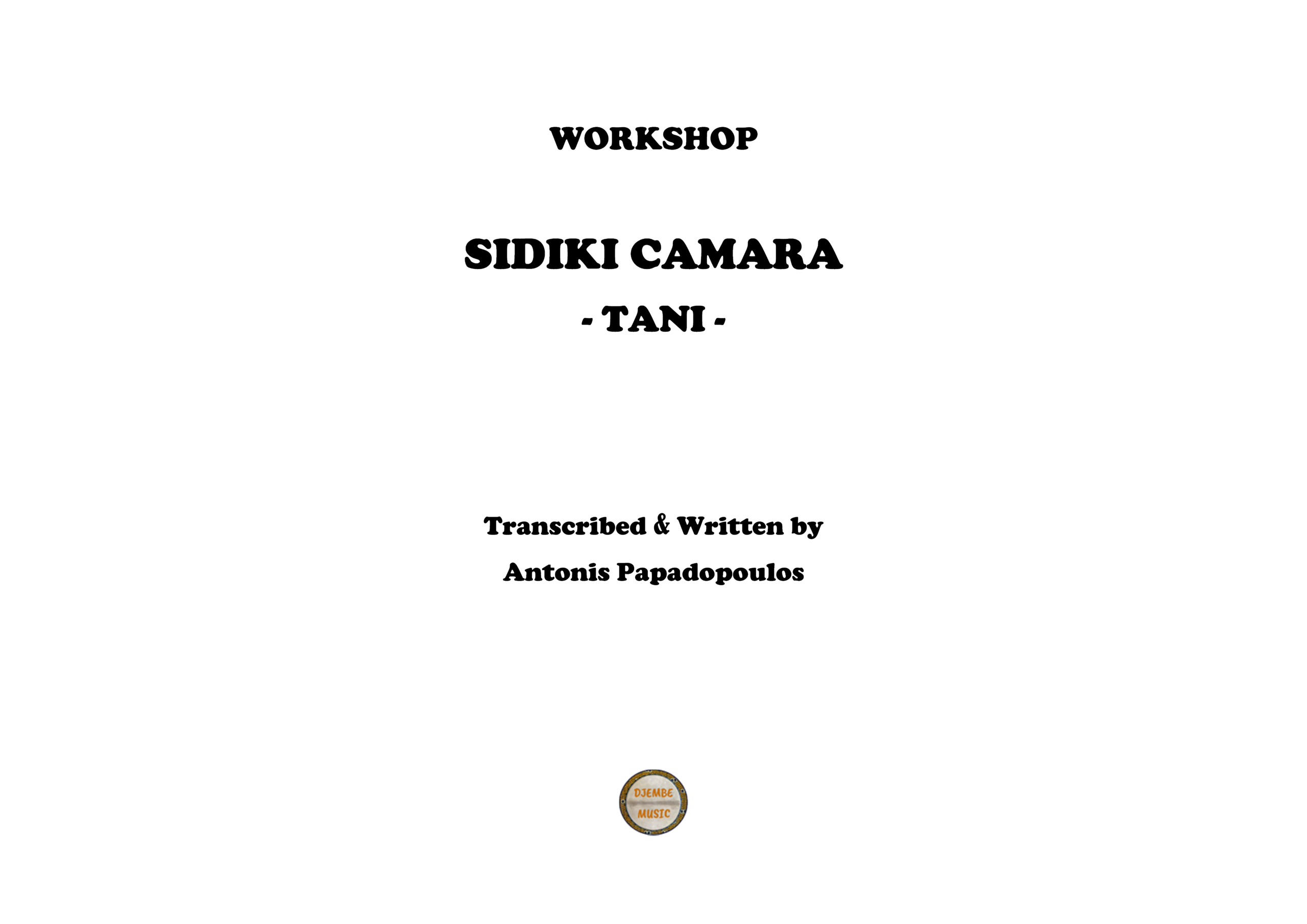 Sidiki Camara : "Tani"